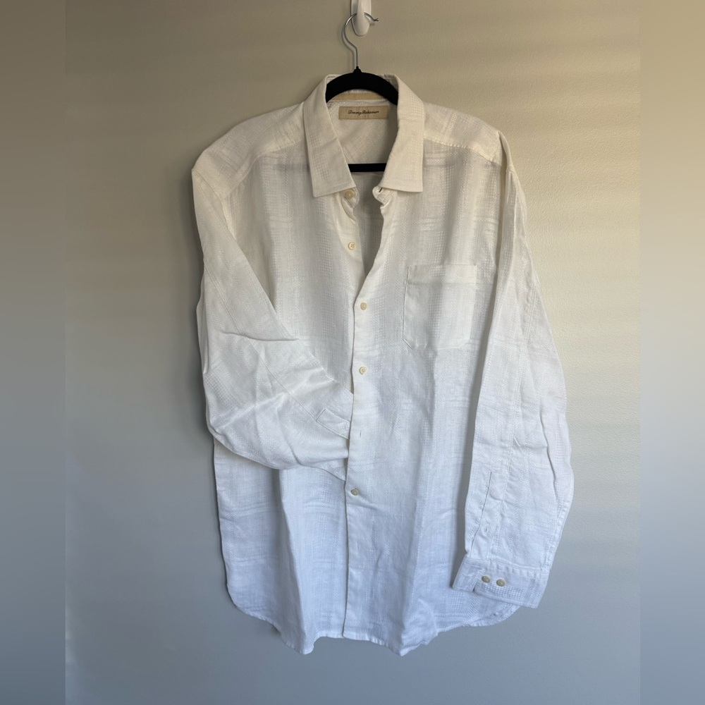 Tommy Bahama Cream Casual Button Down Shirt
